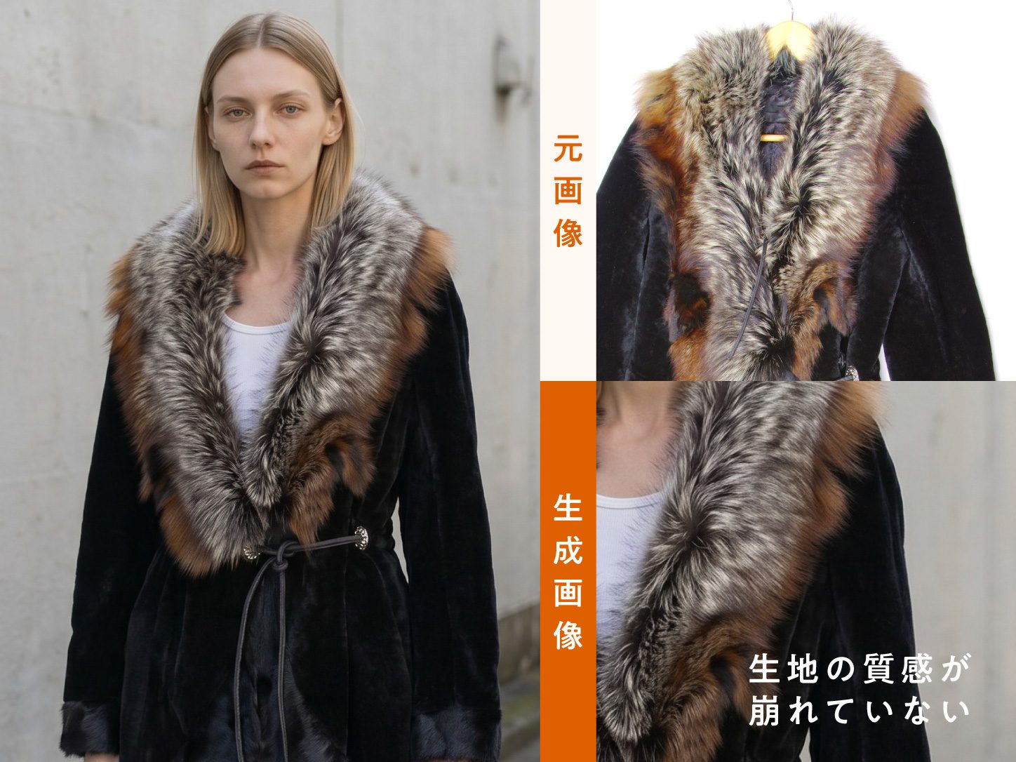 Looqr洋服専門AIの結果サンプル
